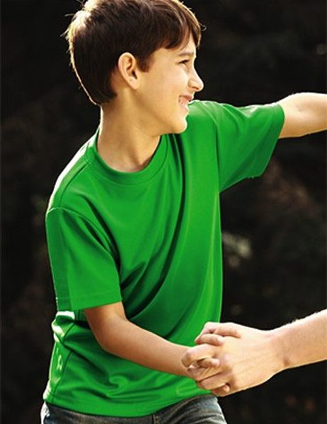 Kids Plain Breezeway Micromesh Tee Shirt